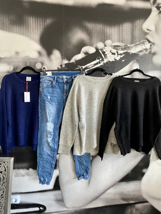 Strickpullover, Pulli, uni, Emily van den Bergh