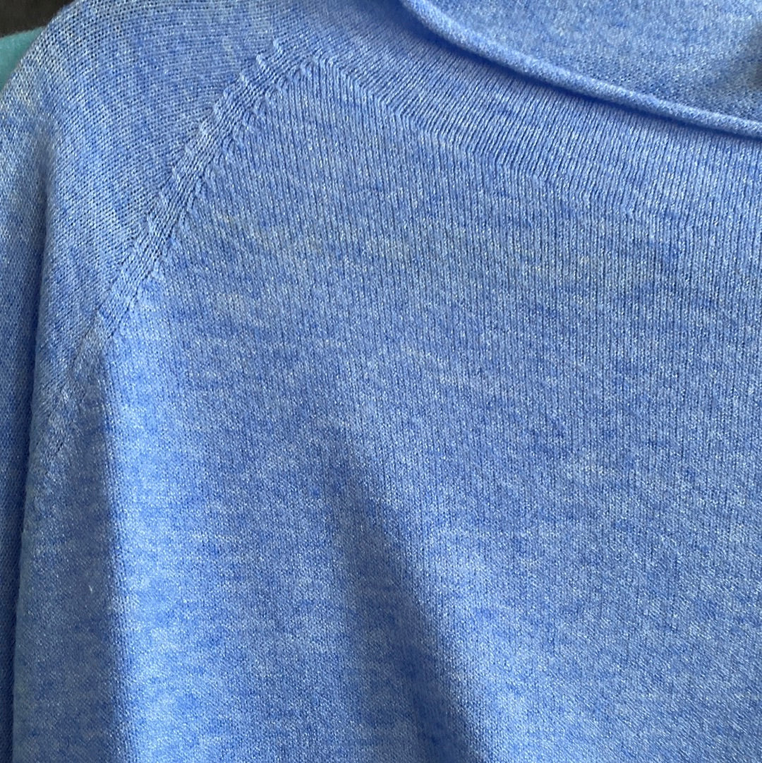 Shirt , Feinstrick, uni, mit Rundhals Ausschnitt