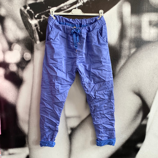 Hose , uni , mit Bändchen