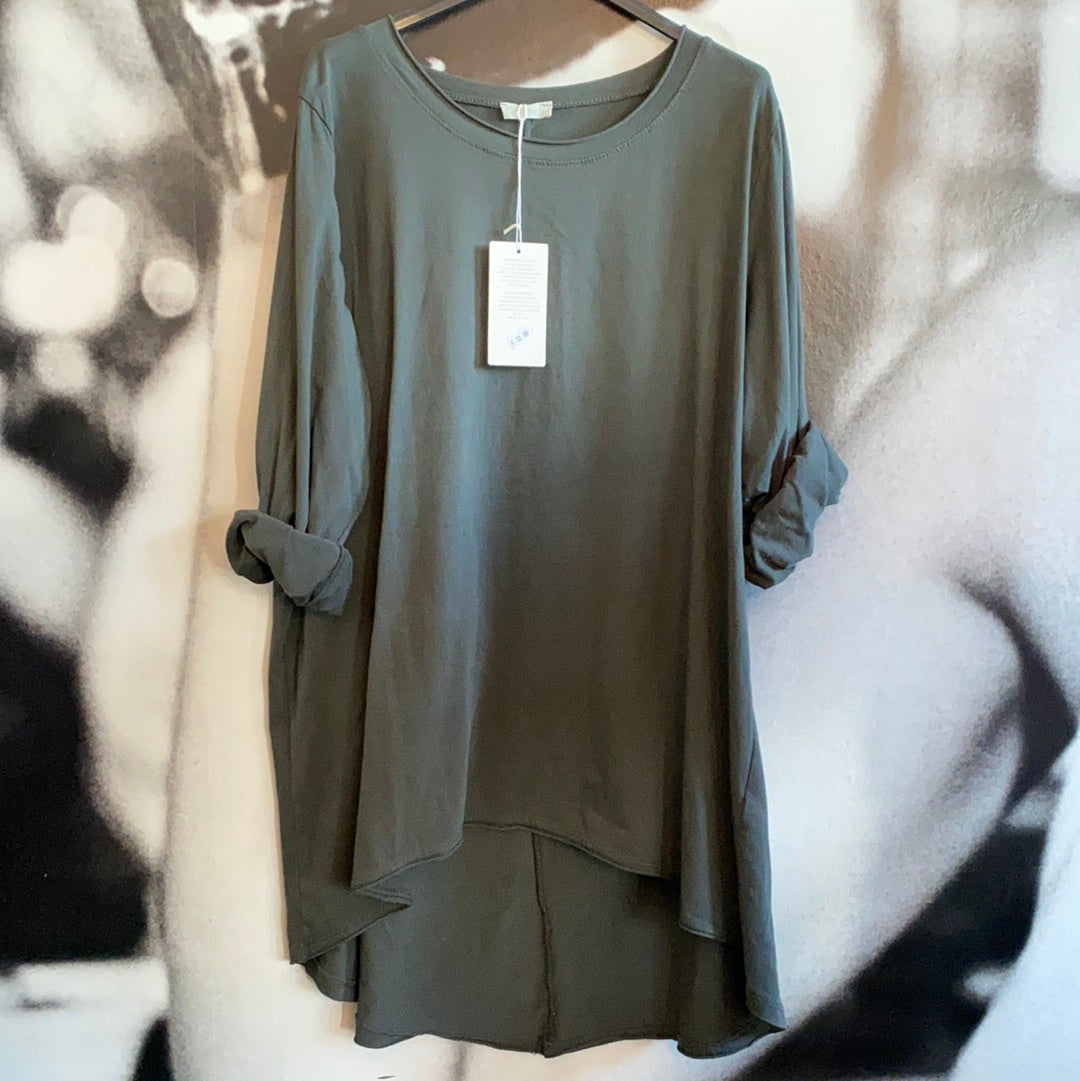 T - Shirt, Langarm ,uni