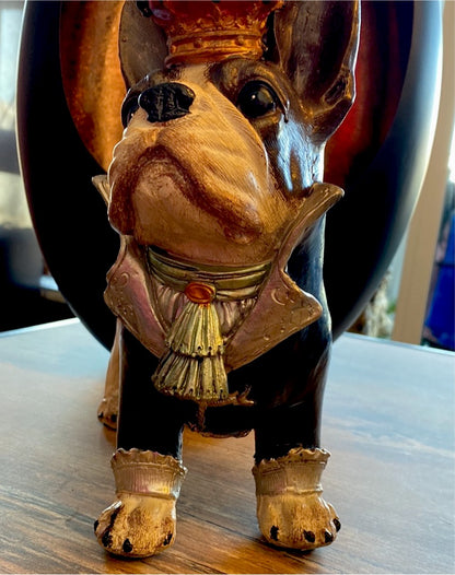 Skulptur , Hund, Bulldog „King“
