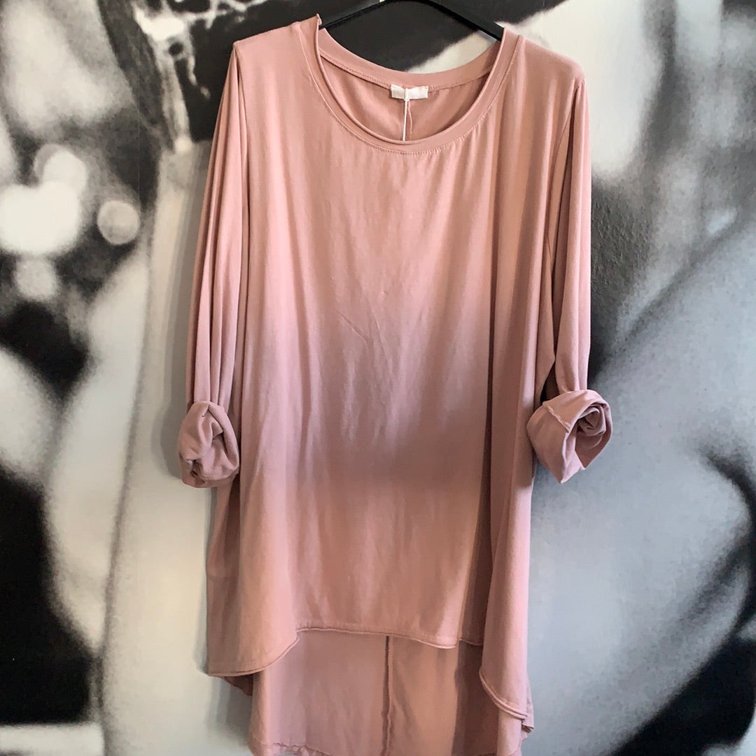 T - Shirt, Langarm ,uni