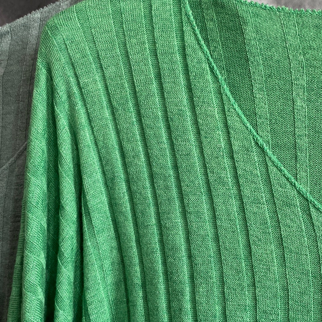 Shirt, gerippt,