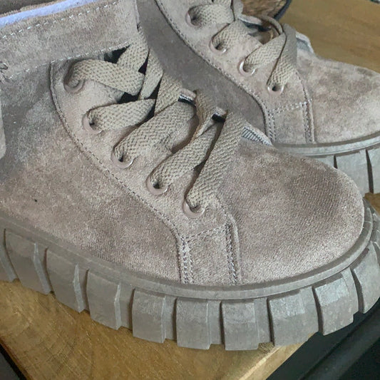 Schuhe / Boots, grau/ taupe