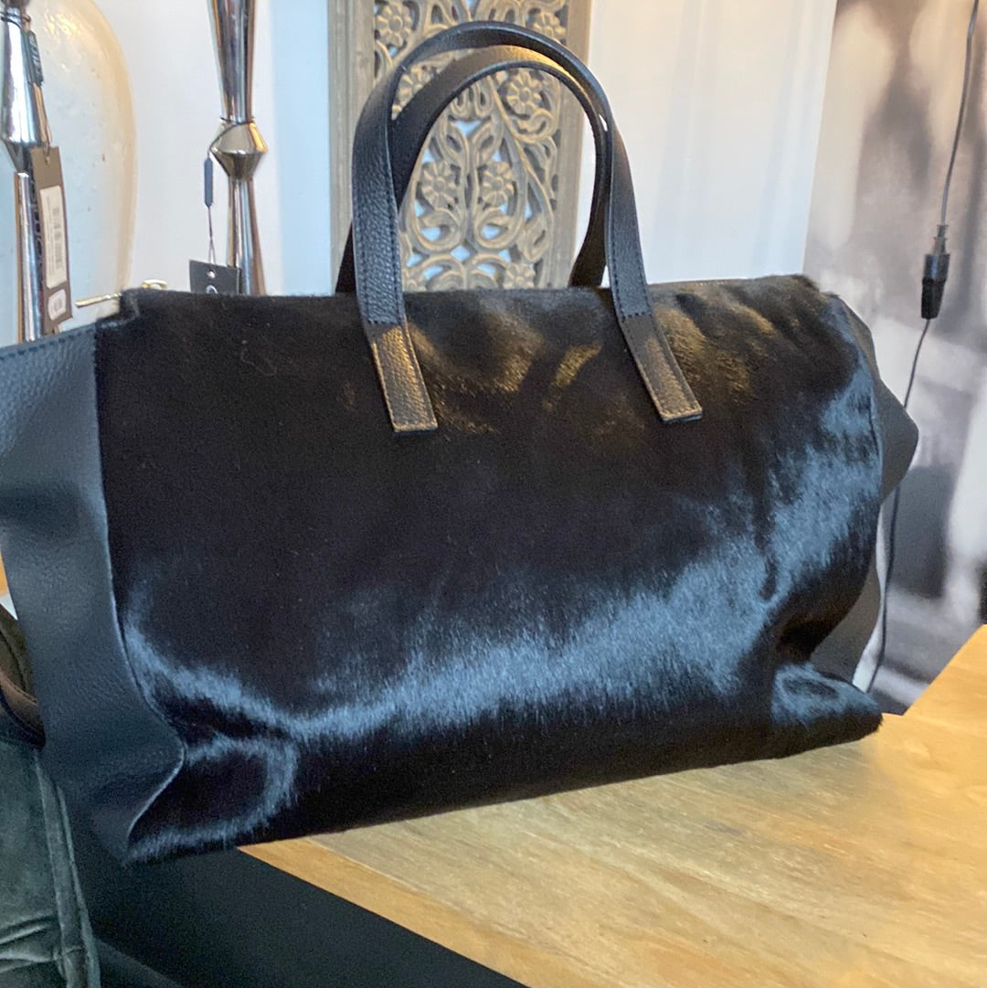 Tasche mit Kuhfell