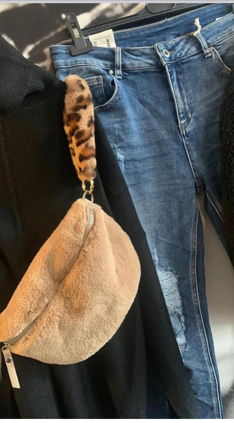 Tasche/Cross Bag, Kunstfell