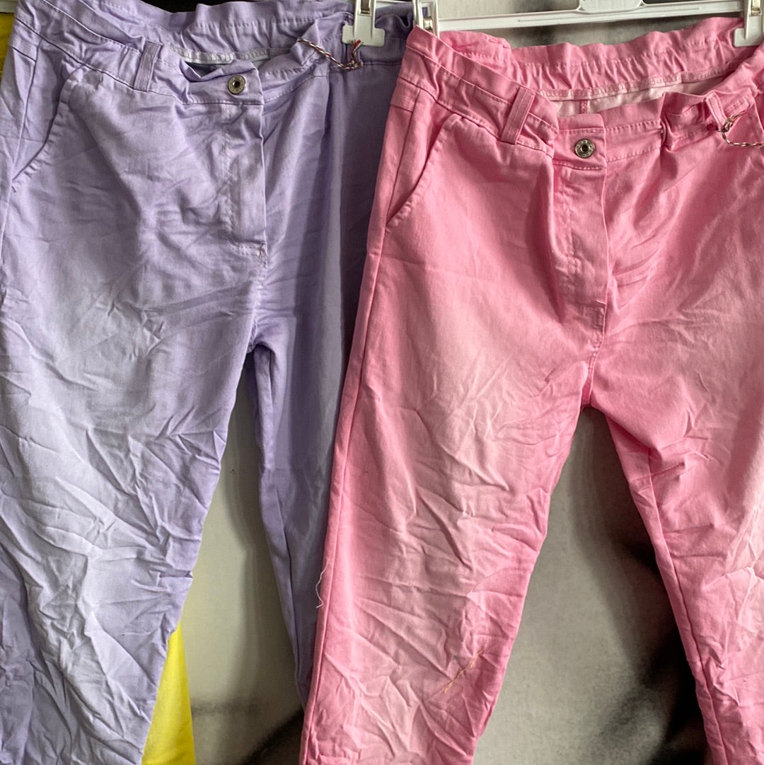 Hose, Jeans ,farbig verwaschen