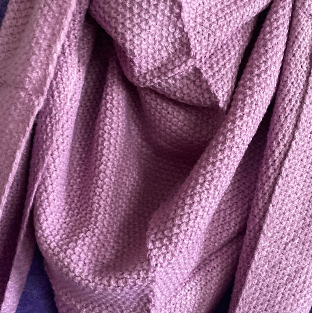 Schal , uni Häckeloptik