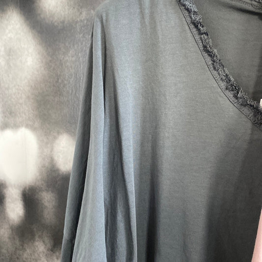 T - Shirt, Langarm ,Fransen