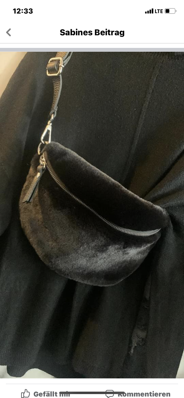 Tasche/Cross Bag, Kunstfell