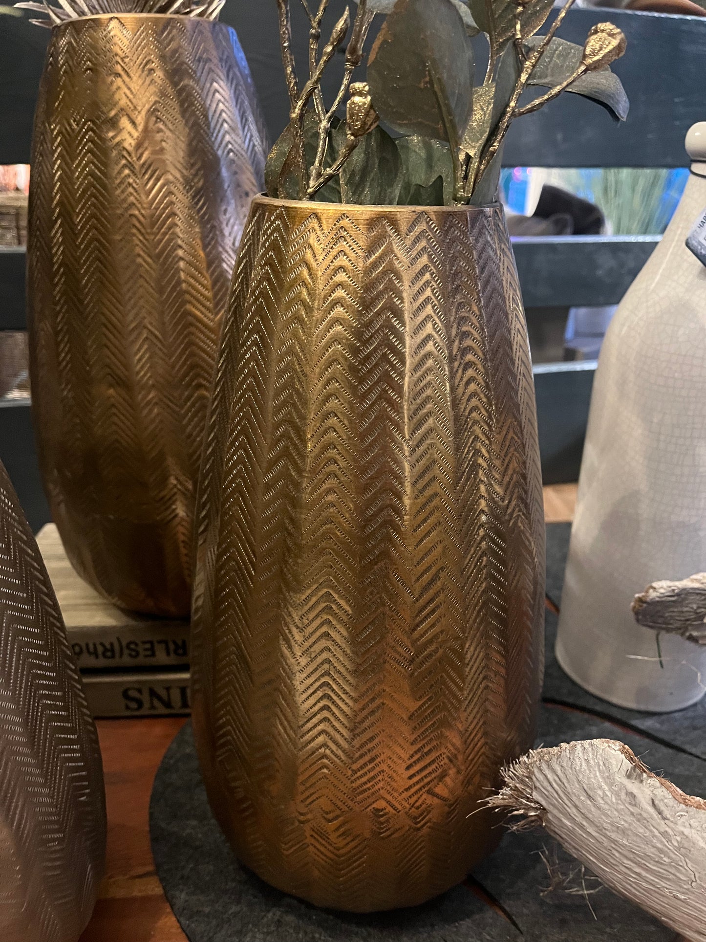 Vase , Dekovase Metall