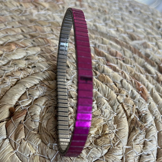 Armband ,Pink , 6 mm, Banded