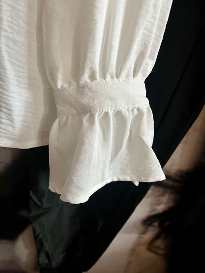Bluse , Hemdbluse , Weiß