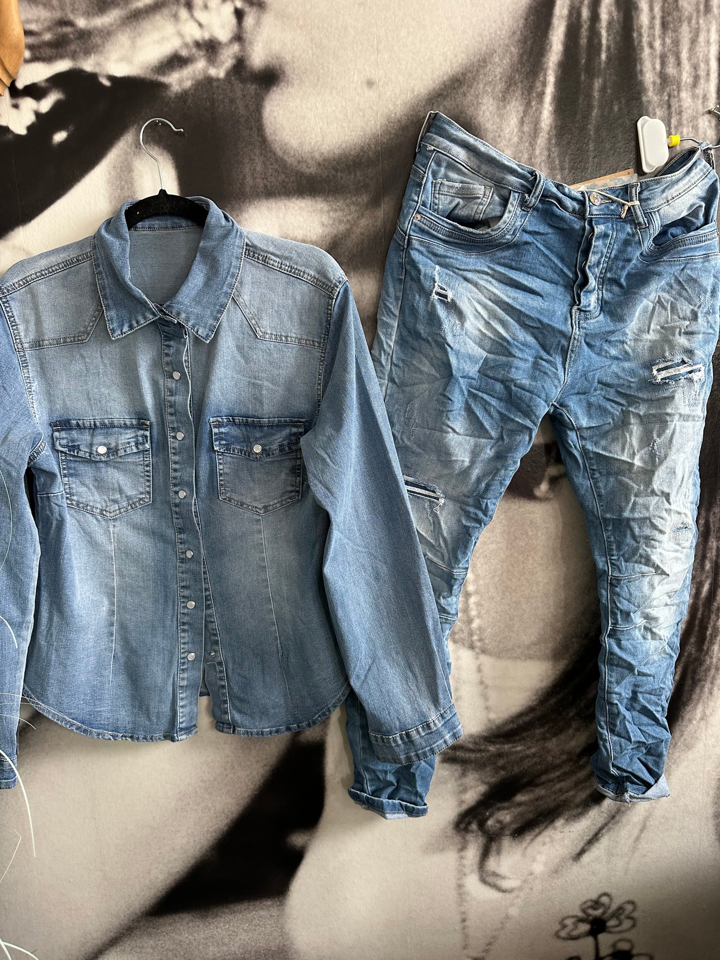 Jeans , 7285, blau Vintage