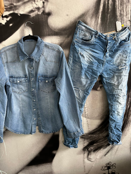 Jeans , 7285, blau Vintage