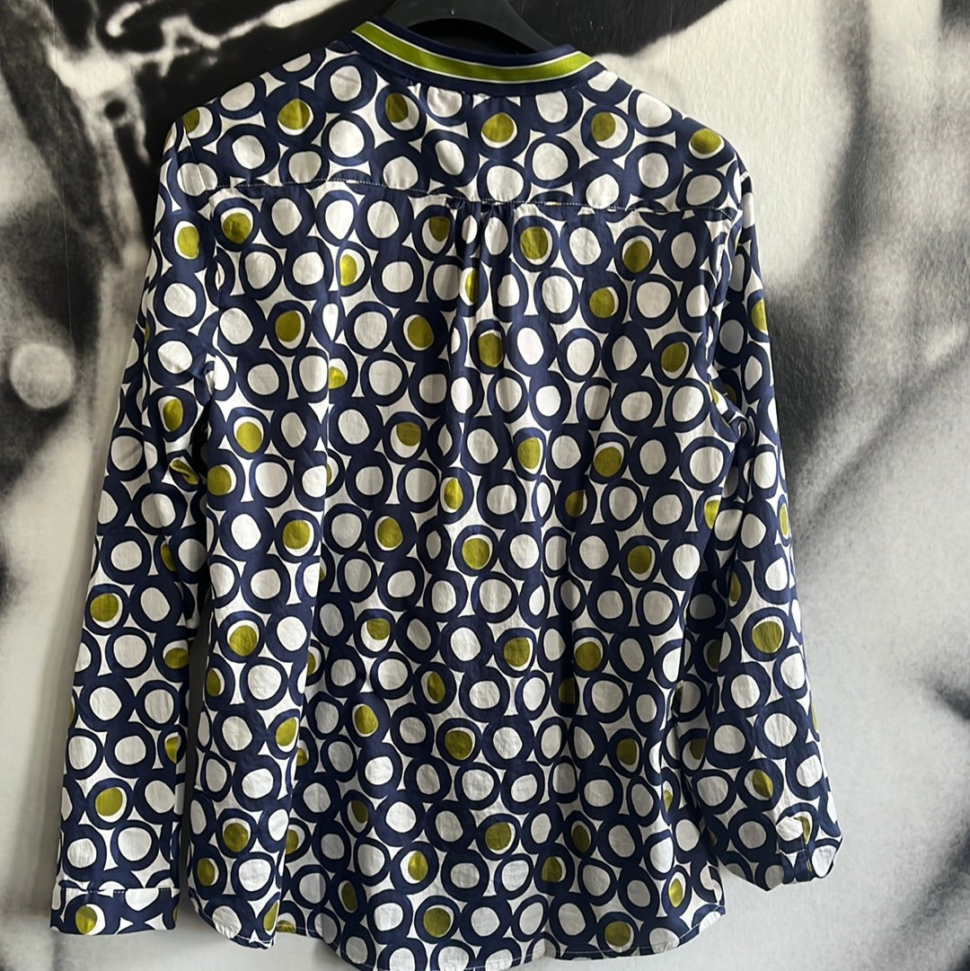 Bluse ,Navy white Dots, Emily van den Bergh