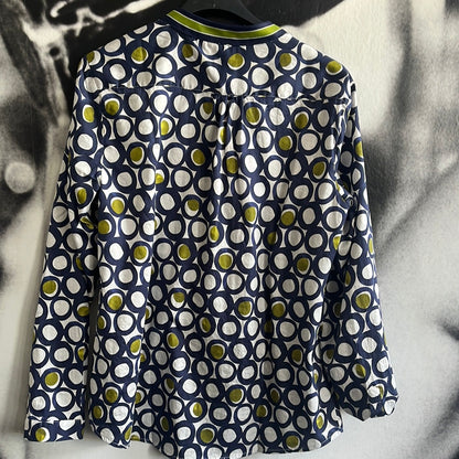 Bluse ,Navy white Dots, Emily van den Bergh
