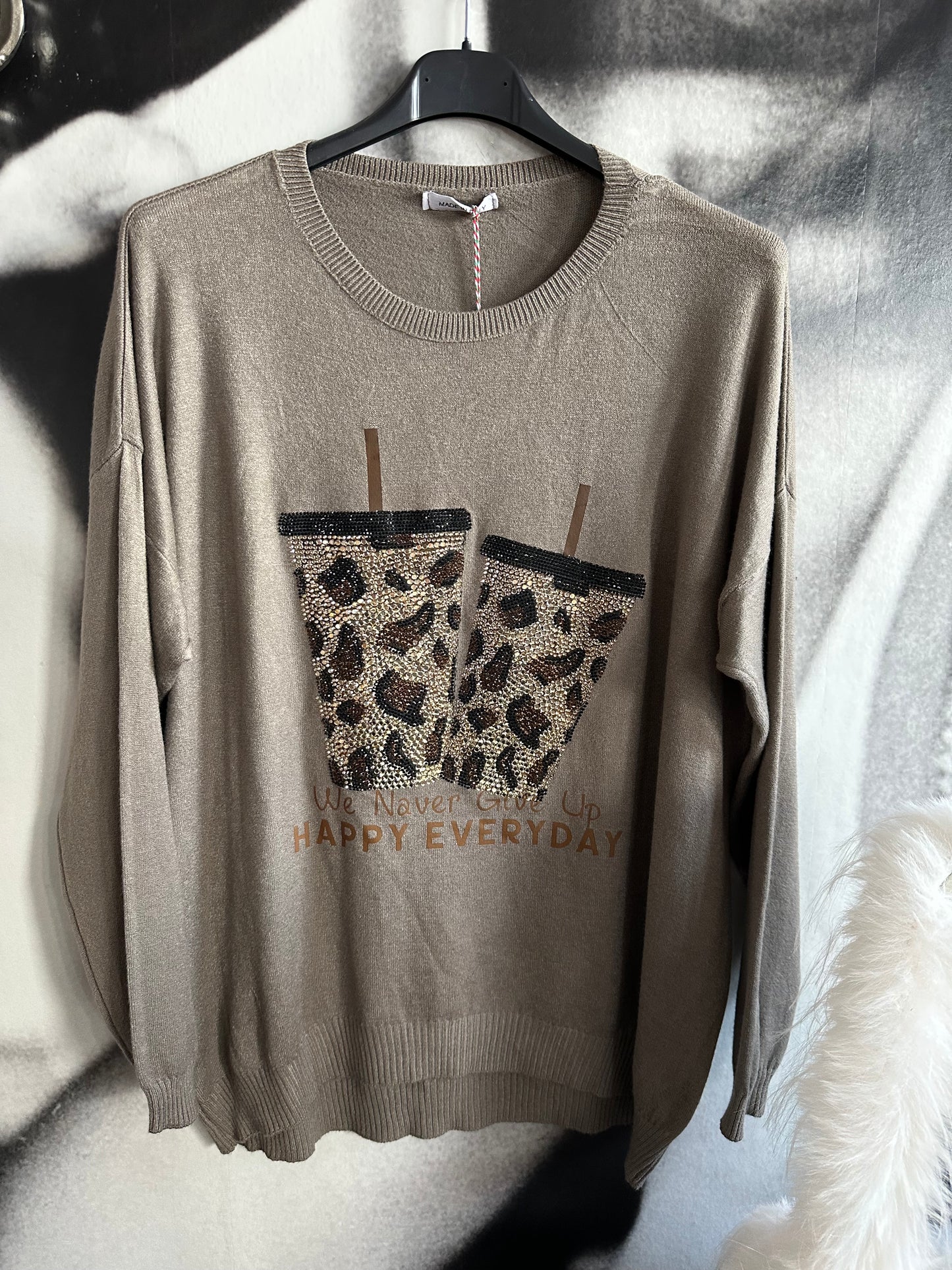 Pullover, Feinstrick,Motiv