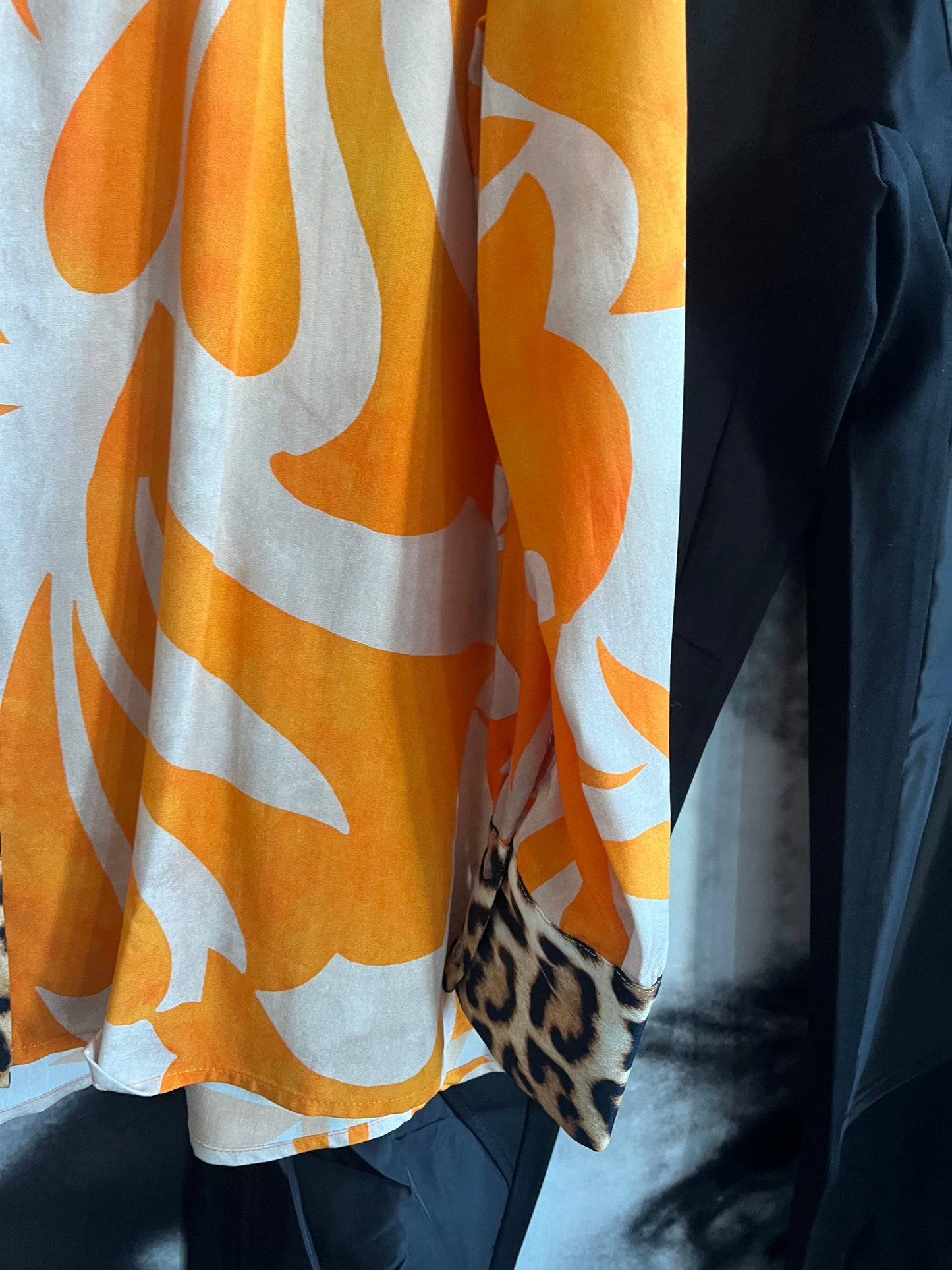 Bluse , Orange/ Leo Emily van den Bergh