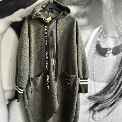 Jacke, Mantel, mit Bündchen