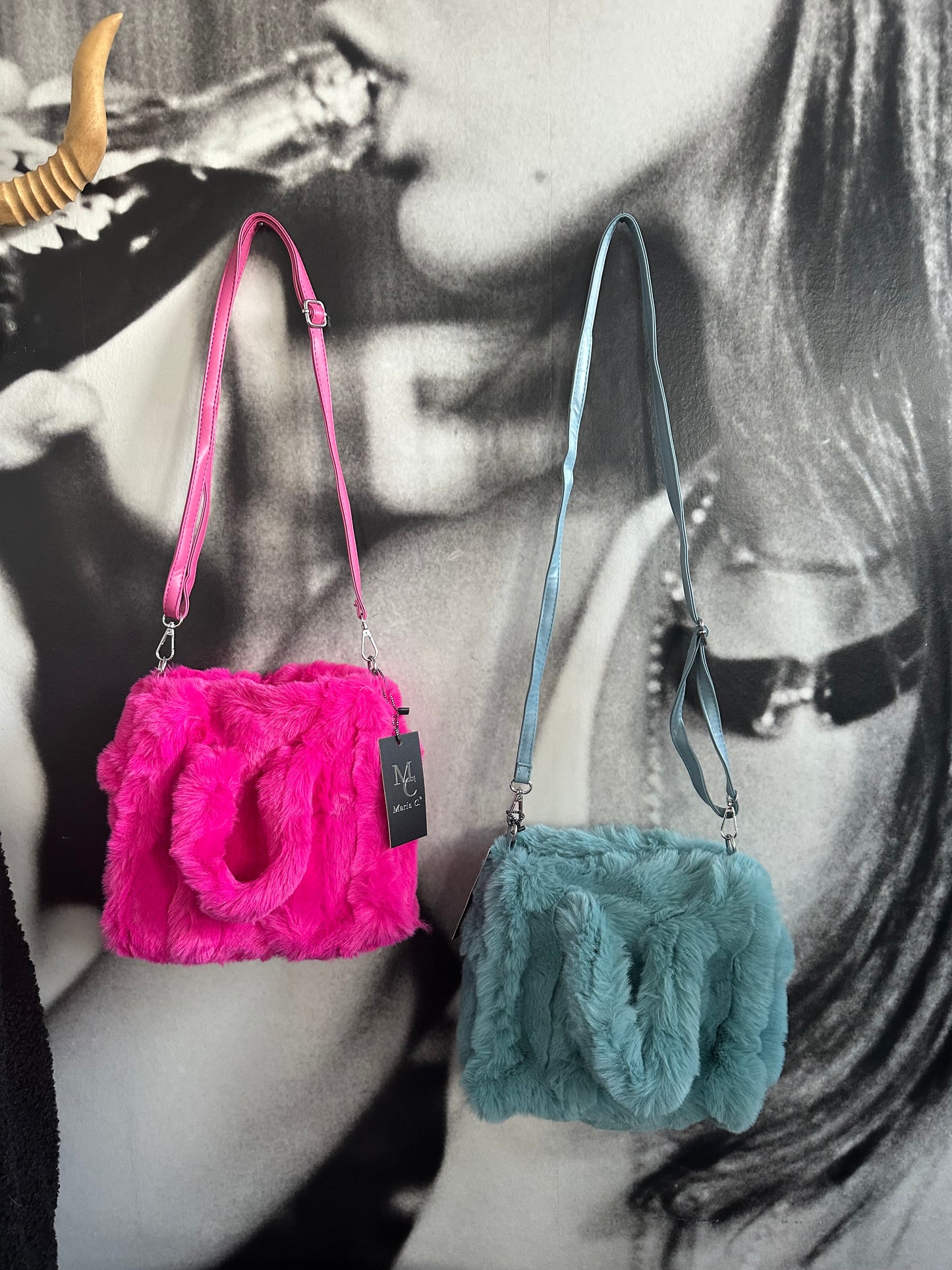 Felltasche / Kunstfell Tasche/ klein