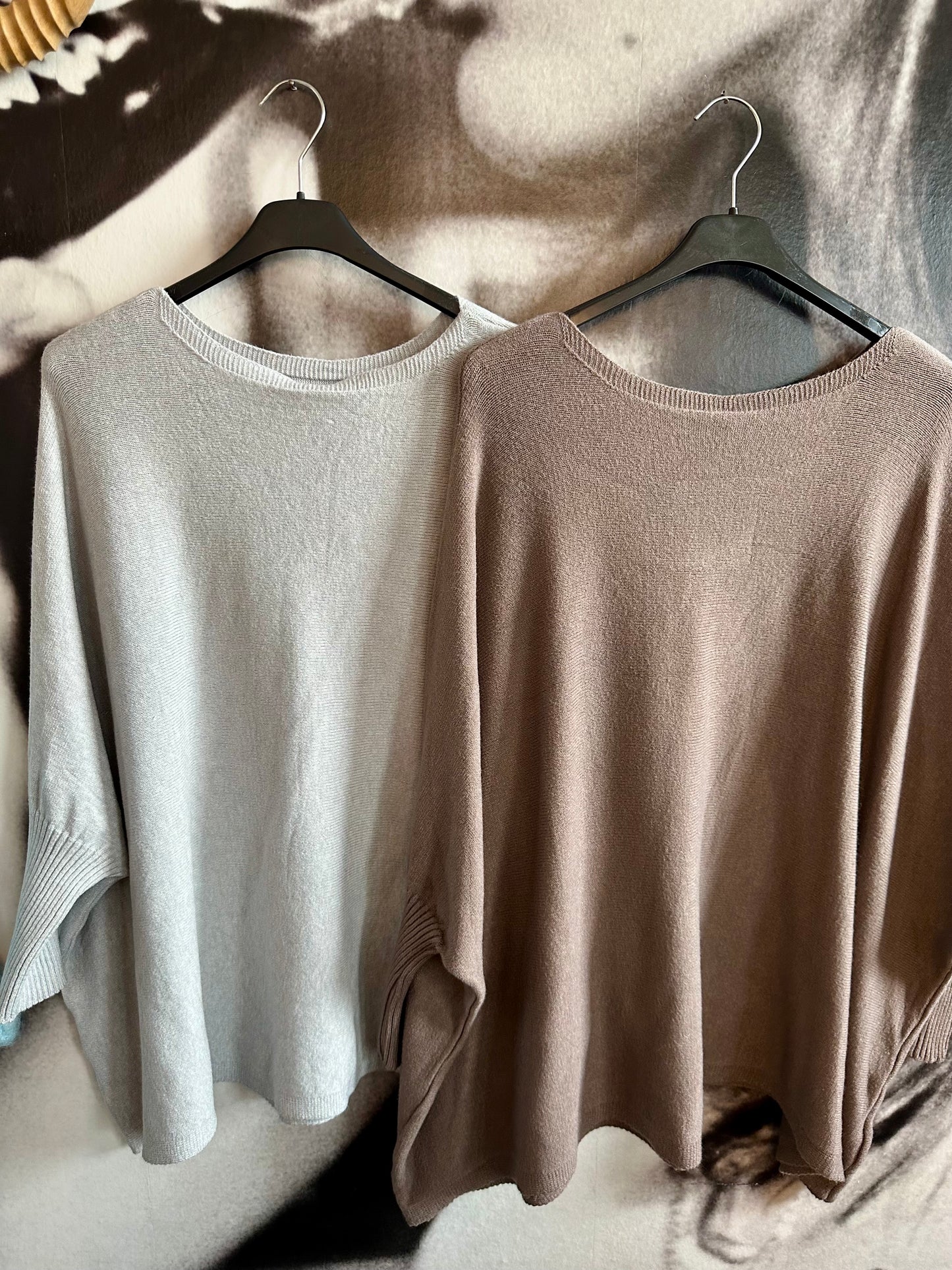 Feinstrickpulli , Ponchostyle, Oversize