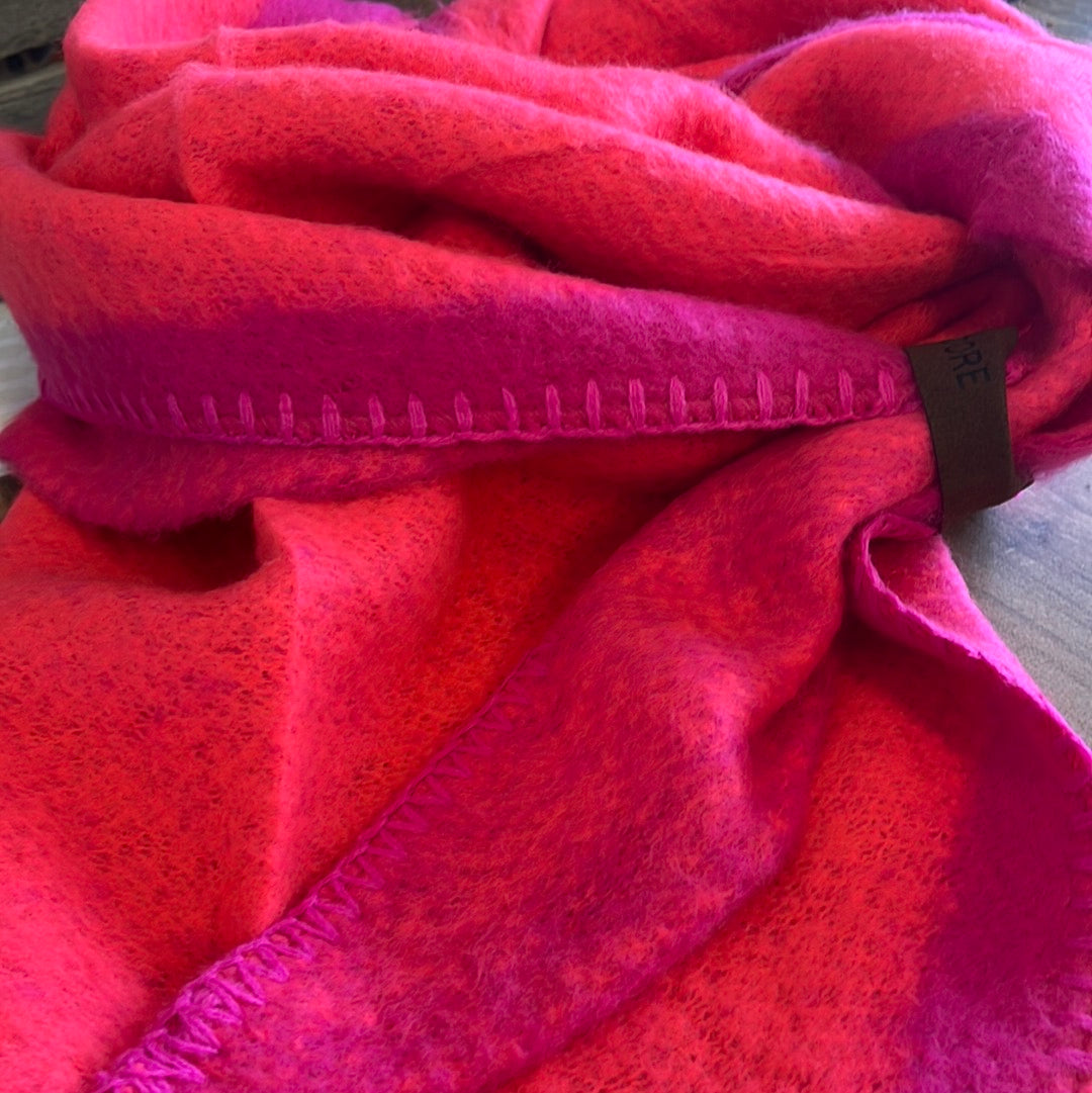Schal , mit Schlaufe , 2 Farben
