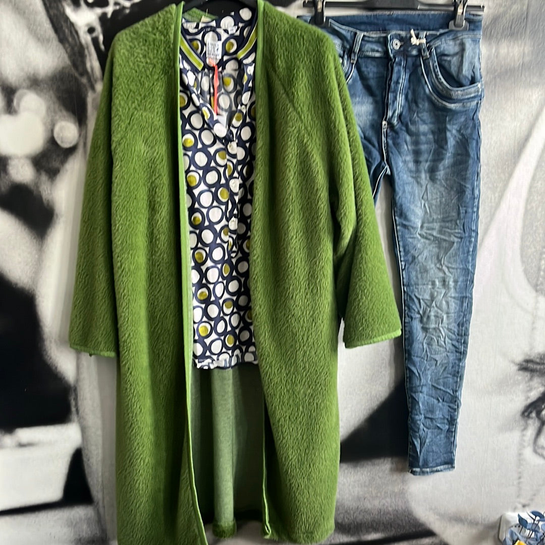 Bluse ,Navy white Dots, Emily van den Bergh
