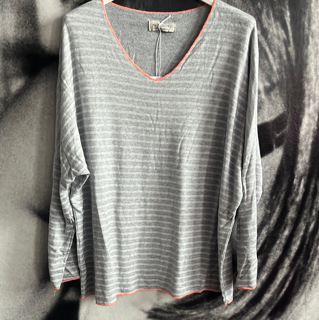 Shirt, gestreift mit Neon