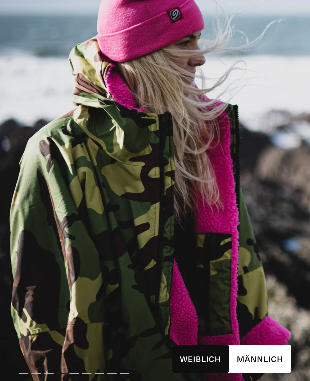 Jacke, Mantel, Dryrobe mit