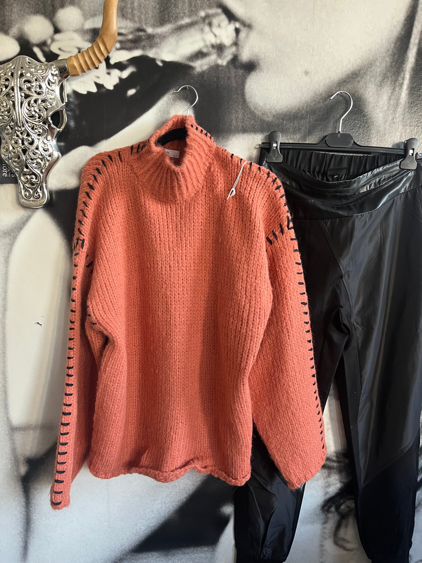 Pullover , Strickpulli,mit Sichtnaht
