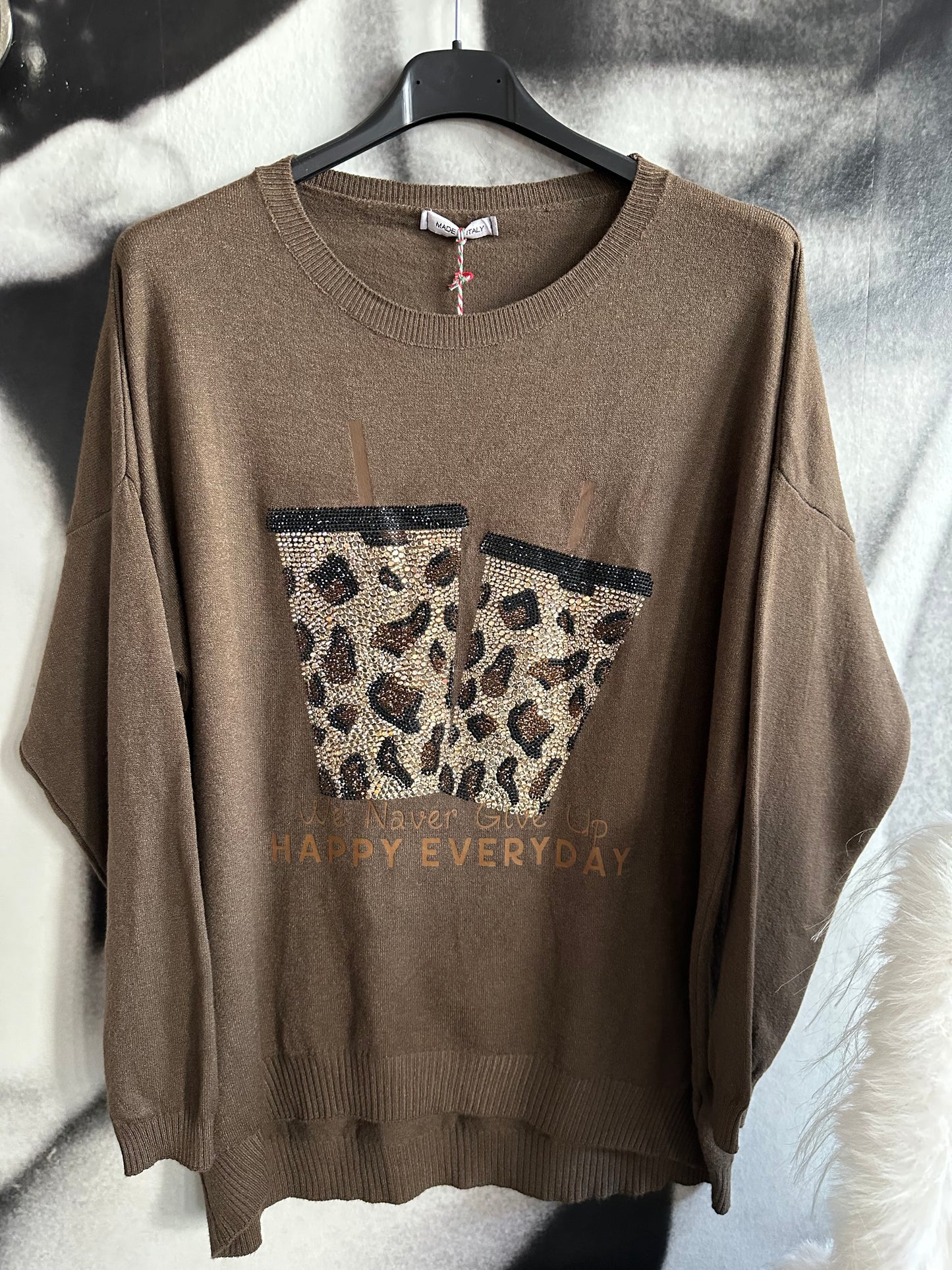 Pullover, Feinstrick,Motiv