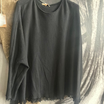 Pullover , mit Fransen