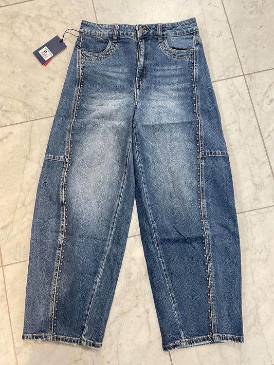 Jeans , blau mit Nieten 21557