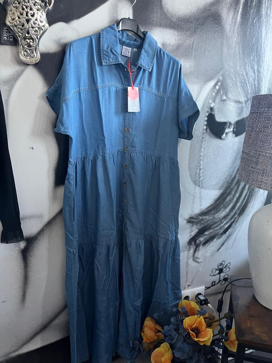 Kleid , Jeanslook, Emily van den Bergh