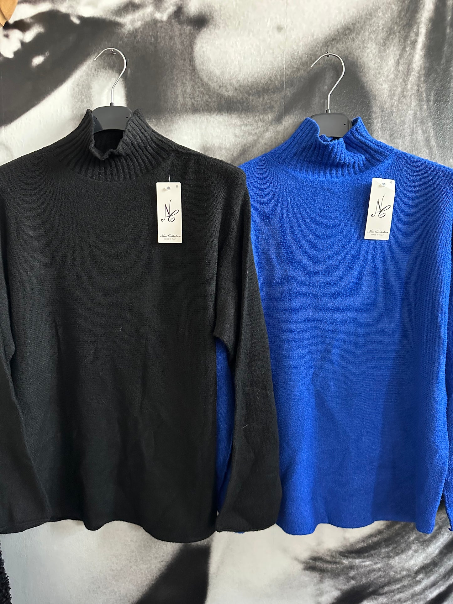 Strickpulli mit Stehbündchen,