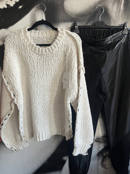 Pullover , Strickpulli,mit Sichtnaht
