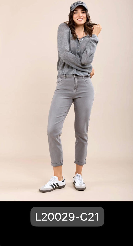 Jeans , Grau