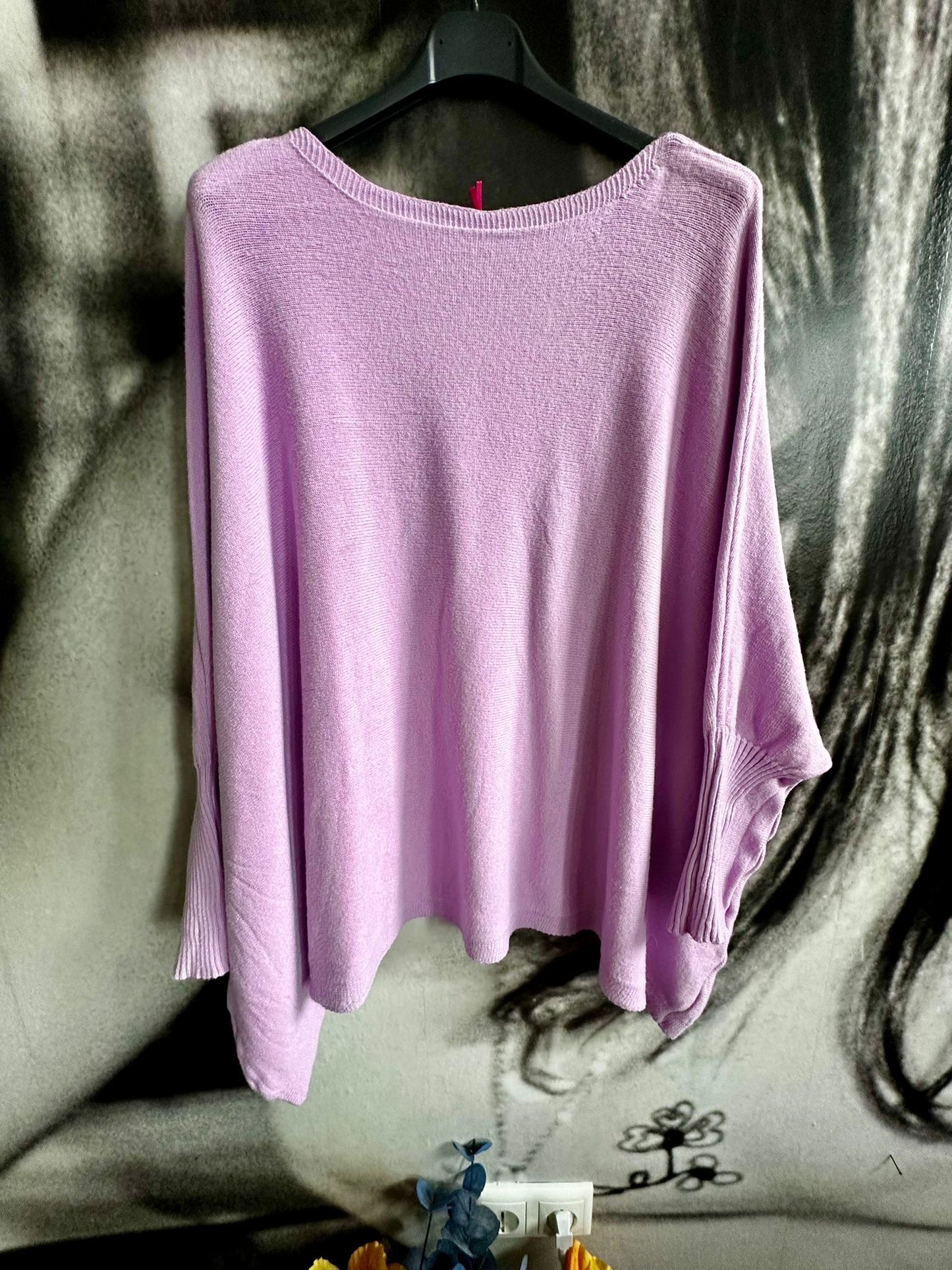 Feinstrickpulli , Ponchostyle, Oversize