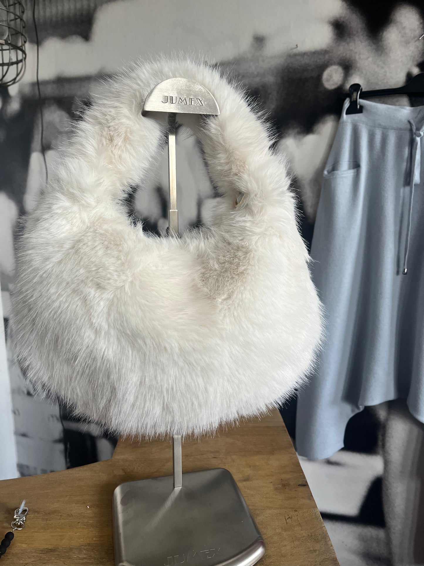 Tasche , Handtasche, Kunstfell