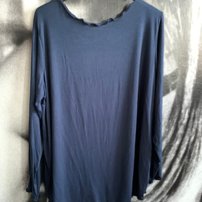 Shirt, Langarm , gekreuselt