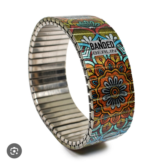 Armband, Sky Flower, 18 mm, Banded