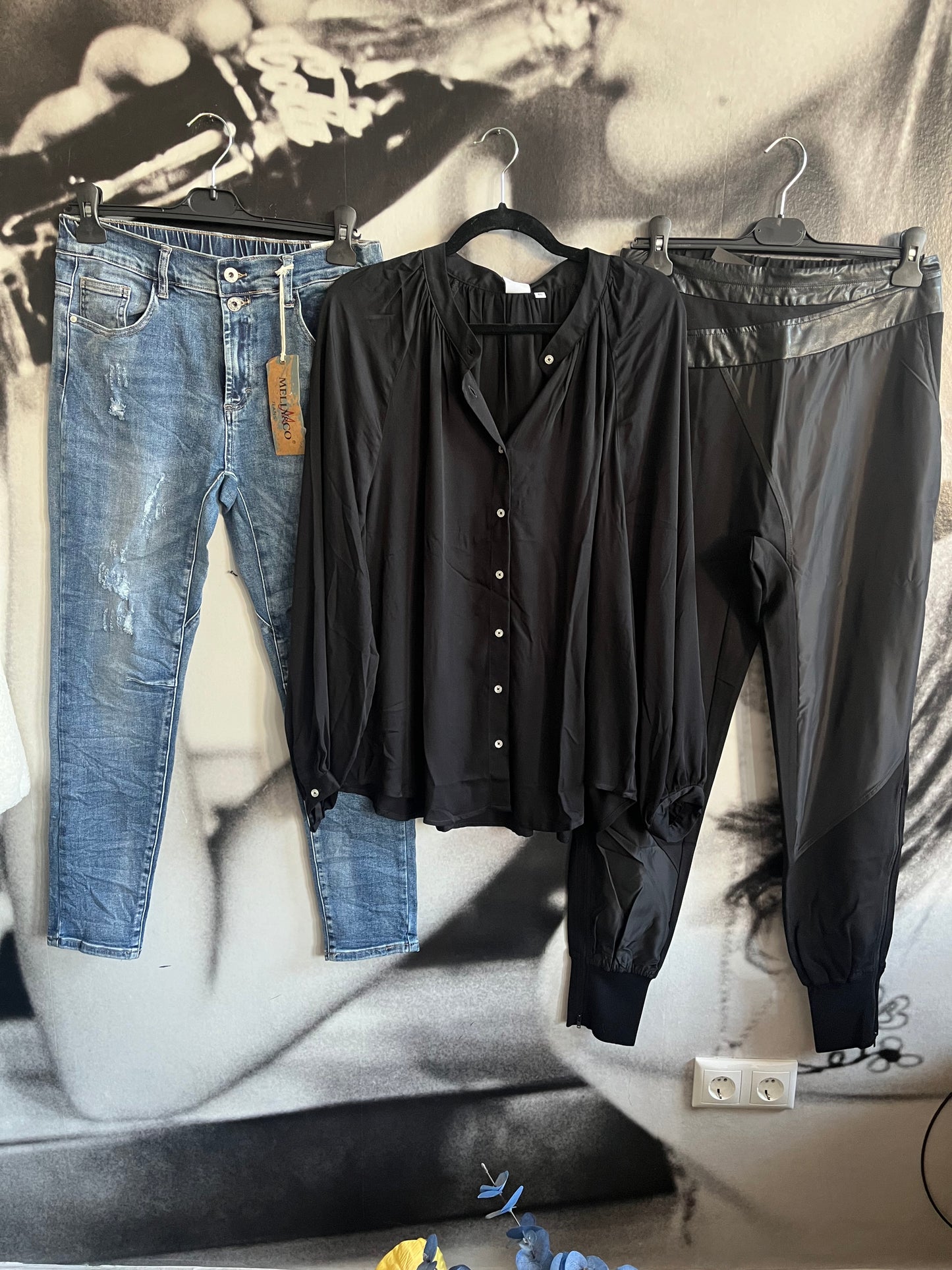Bluse ,Black , Emily van den Bergh