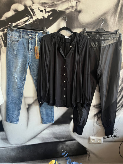 Bluse ,Black , Emily van den Bergh