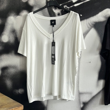 T - Shirt, Uni , V Ausschnitt