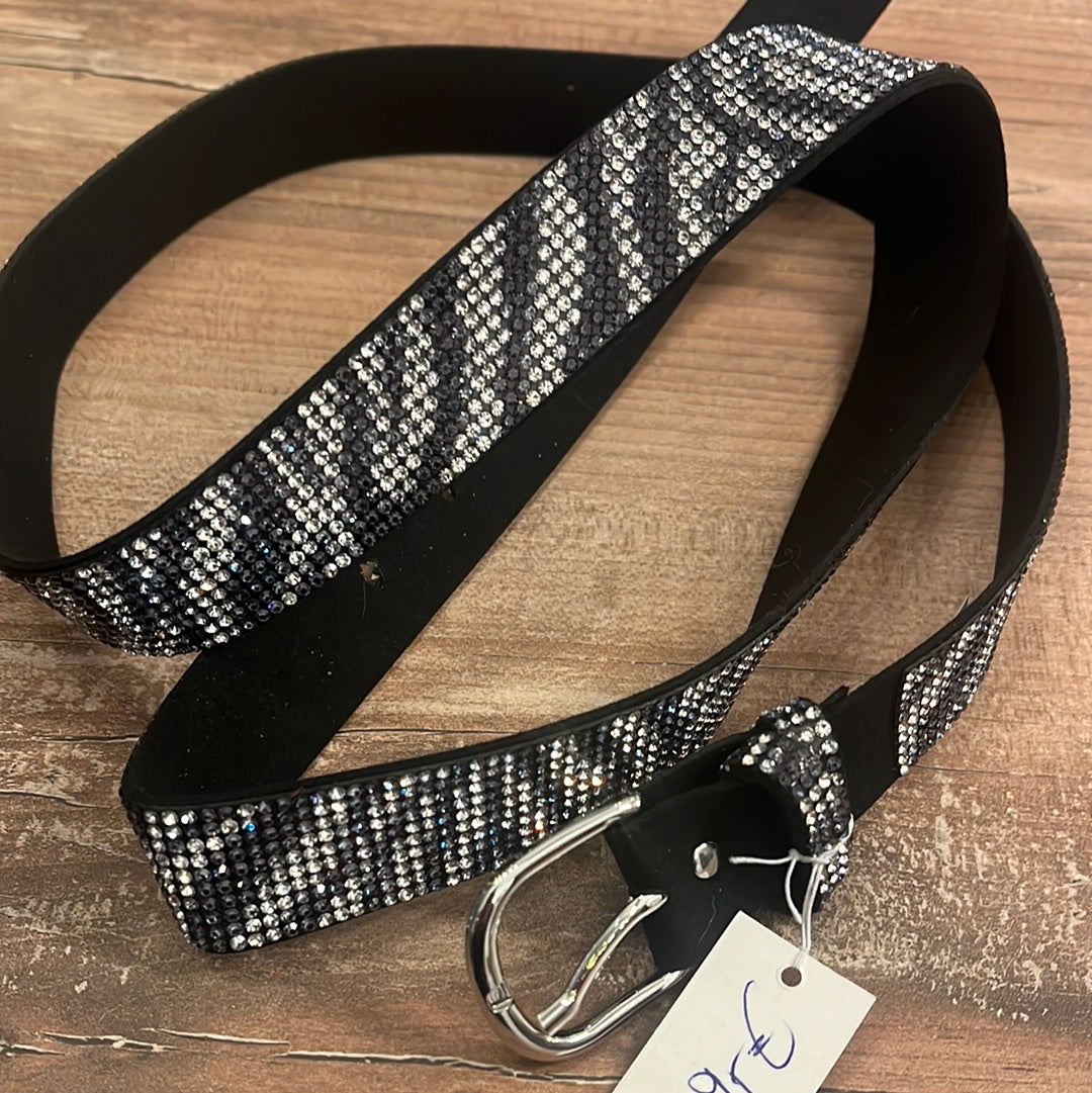 Gürtel  Zebra Glitzer