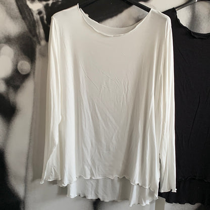 Shirt, Langarm , gekreuselt