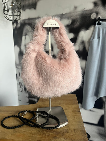 Tasche , Handtasche, Kunstfell