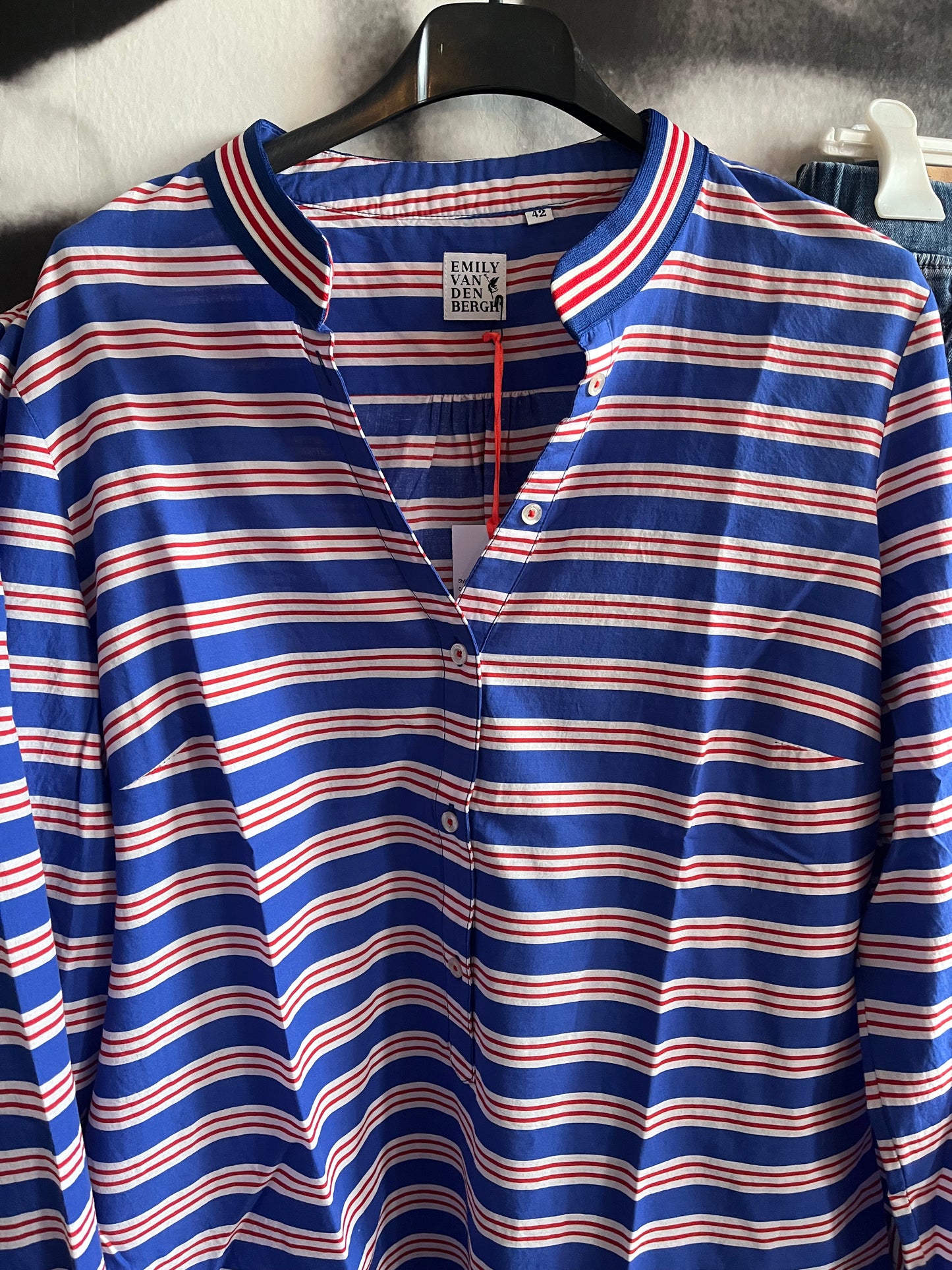 Bluse ,Azur Stripe, Emily van den Bergh