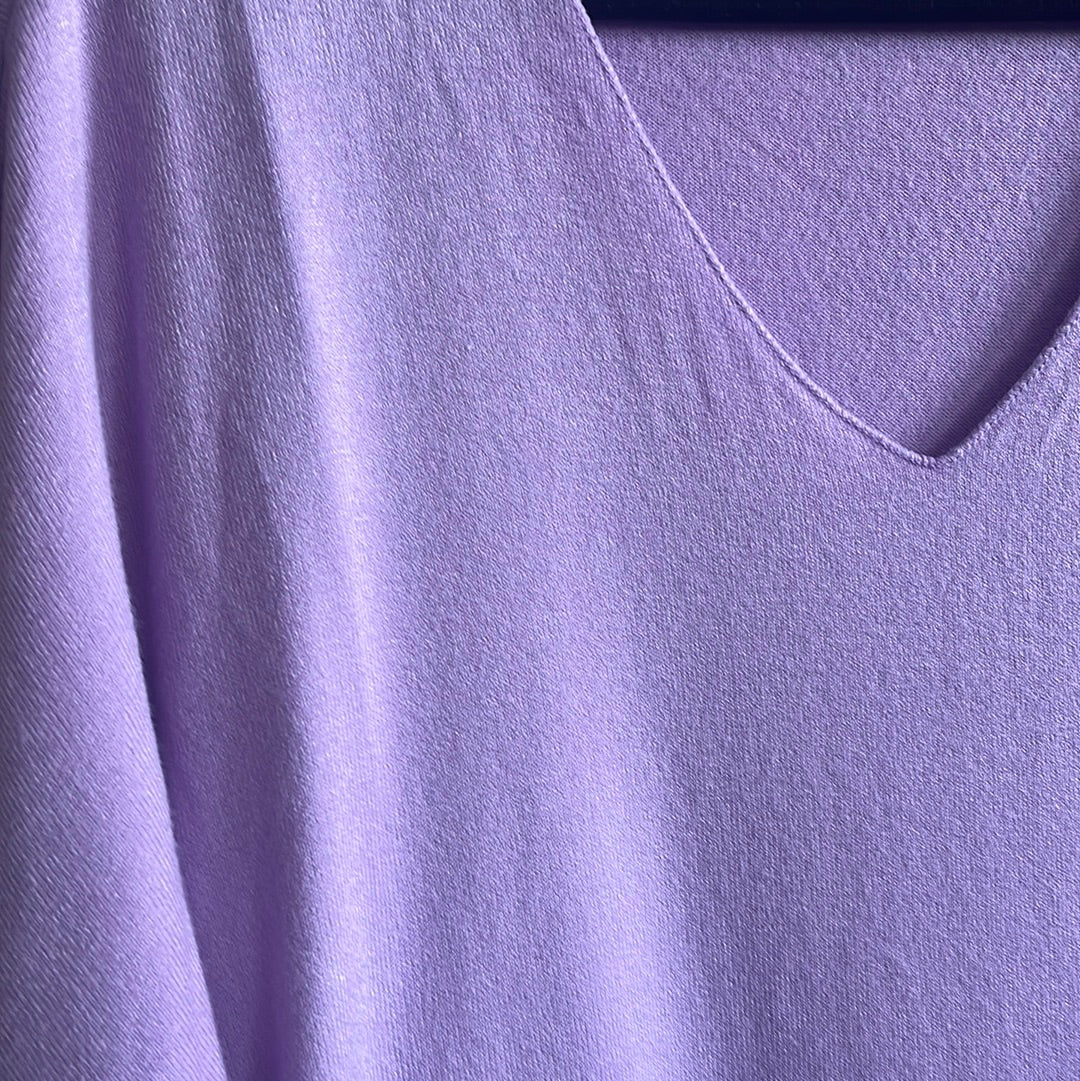 Shirt , Feinstrick,mit V Ausschnitt